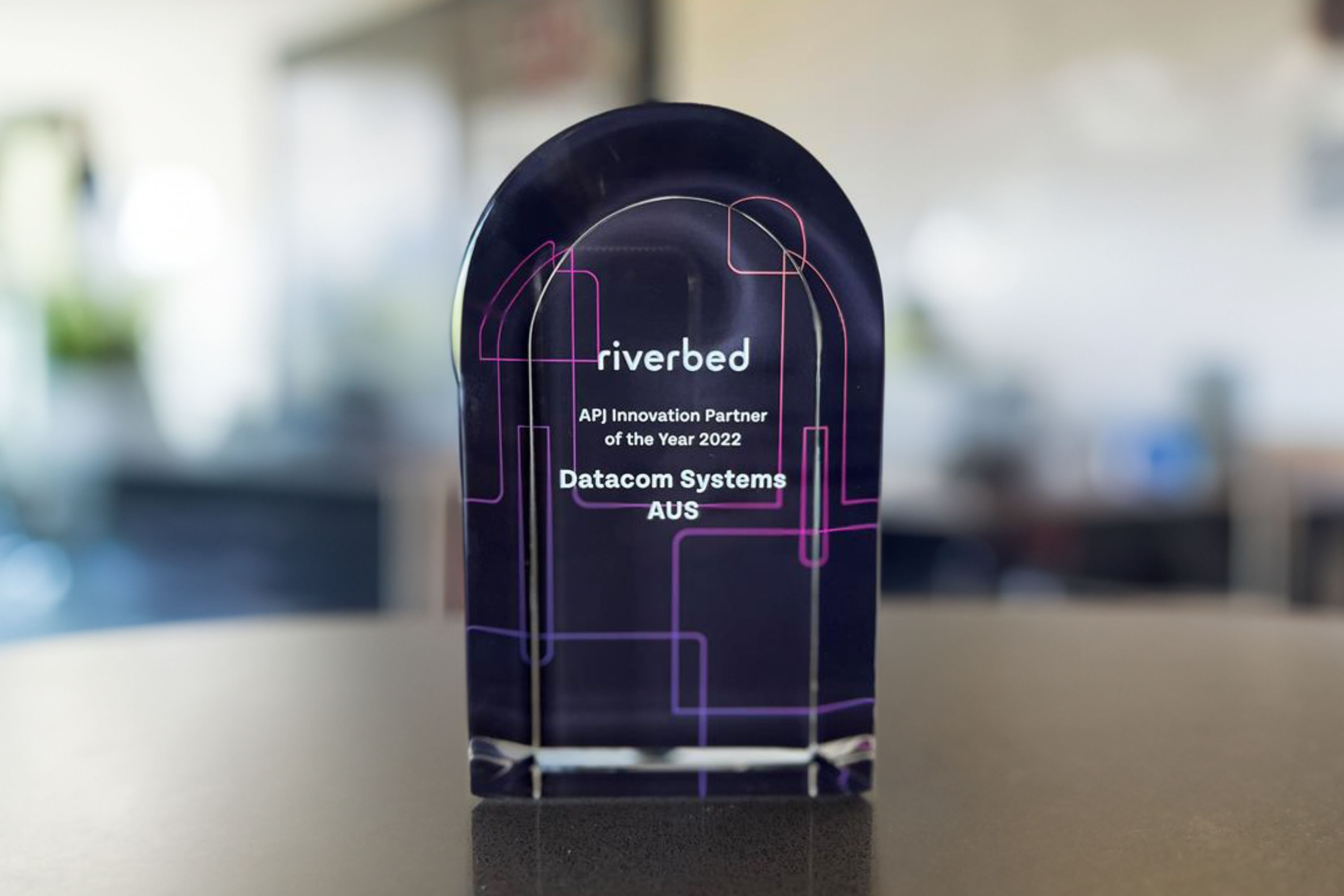 Riverbed awards trophy