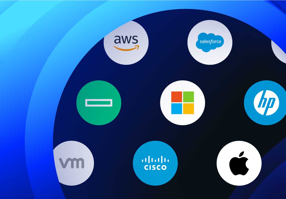 An assortment of Datacom partner logos